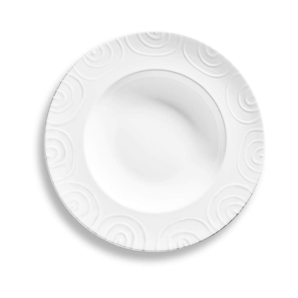 gmundner-keramik-pastateller-gourmet-29-cm-wei-geflammt image 2
