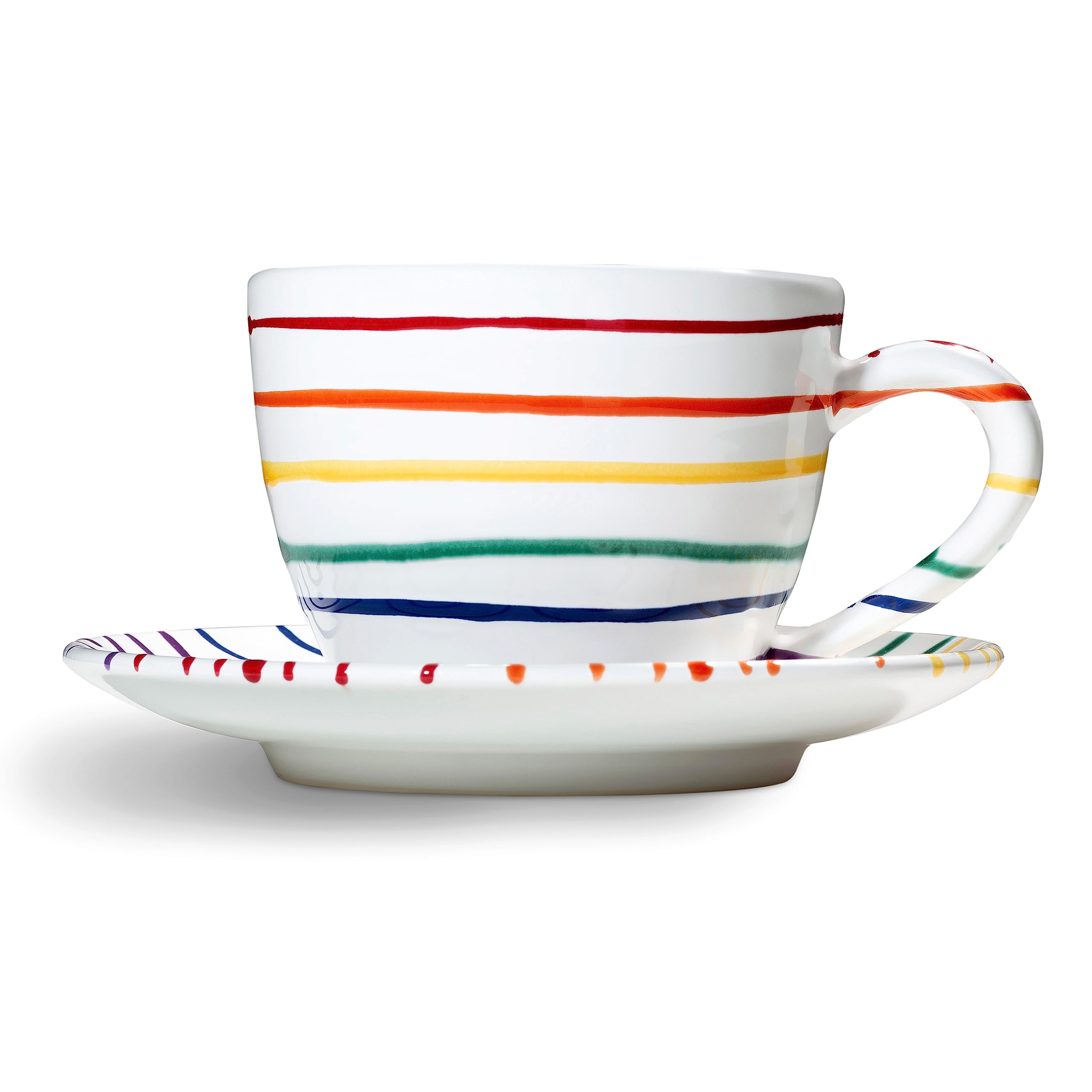 gmundner-keramik-teetasse-maxima-0-4-l-mit-unterteller-regenbogen image 2