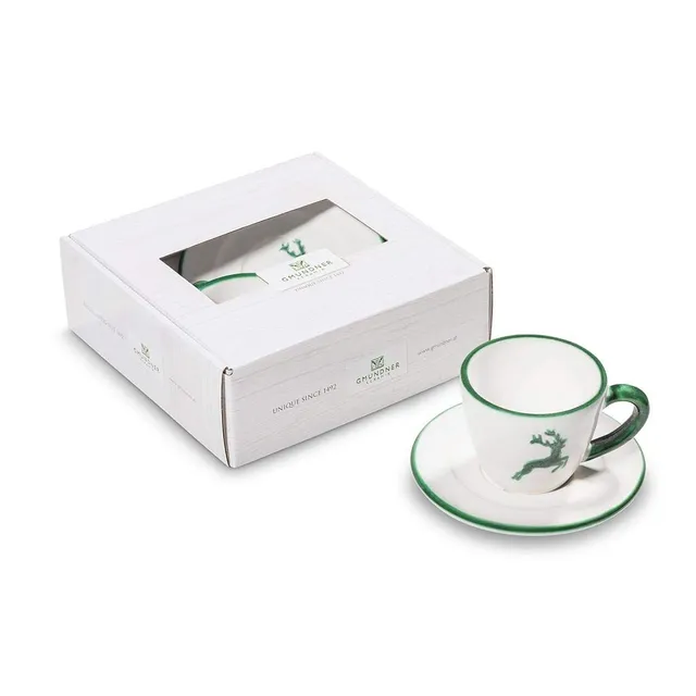 gmundner-keramik-espresso-for-you-gourmet-geschirrset-gr-ner-hirsch-2-teilig-han image 1