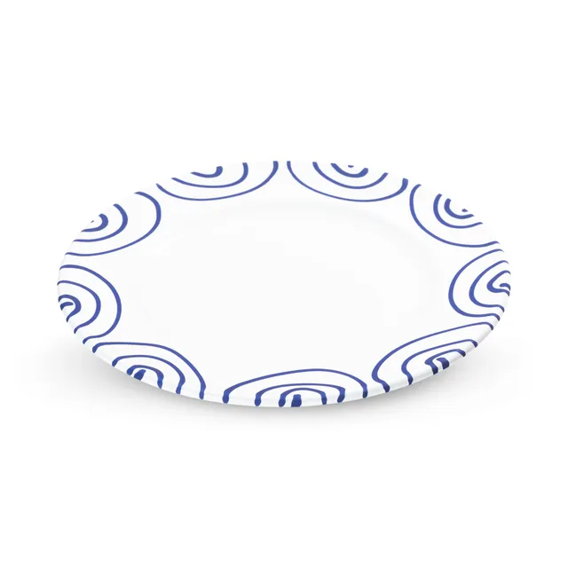 gmundner-keramik-dunkelblaugeflammt-dessertteller-gourmet-22-cm image 1