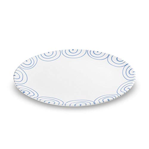 gmundner-keramik-platte-oval-blaugeflammt-33-x-26-cm-handgemacht-in-sterreich image 3