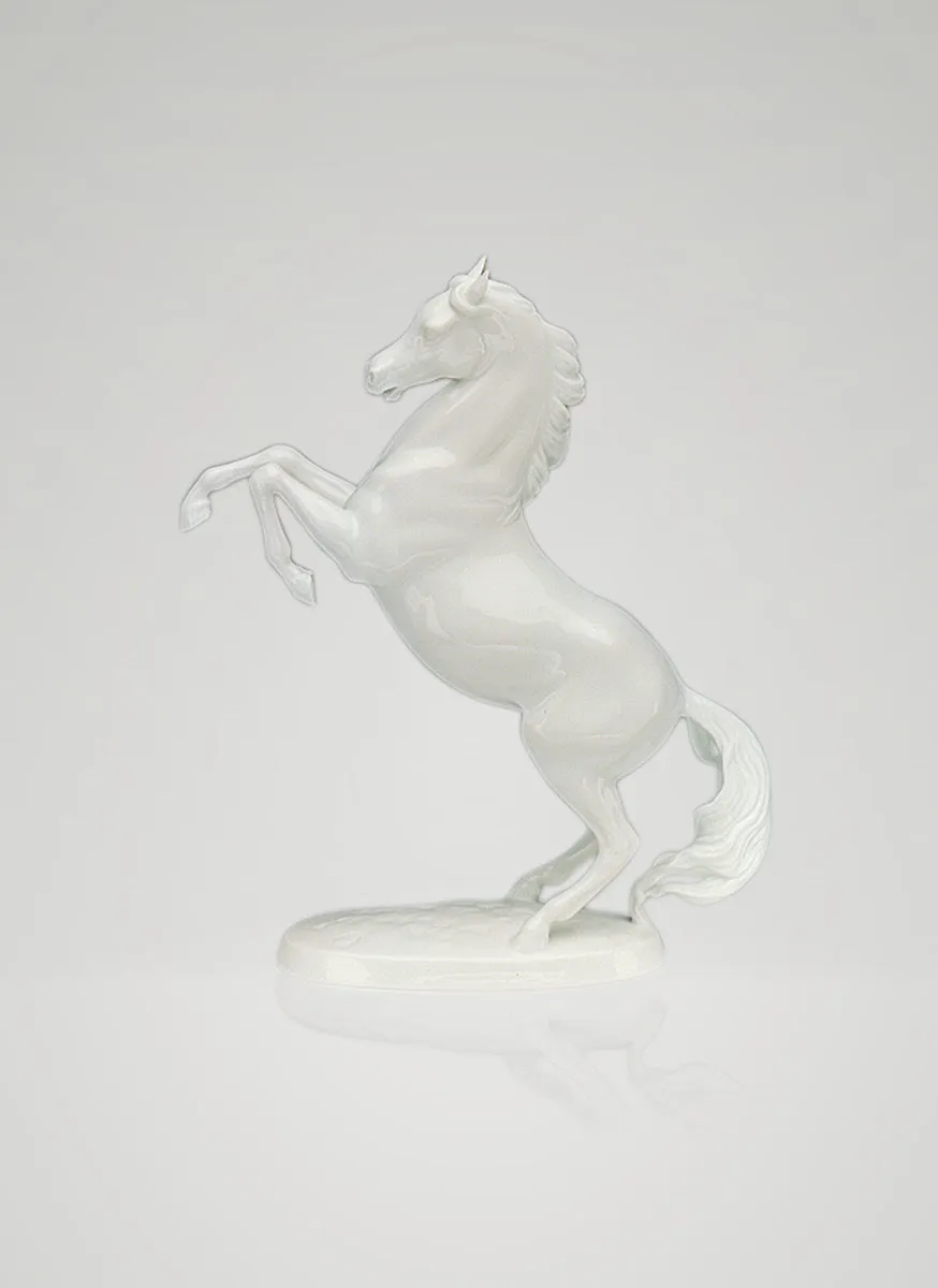 augarten-porzellanfigur-vollblut-araber-steigender-wei-er-hengst image 1