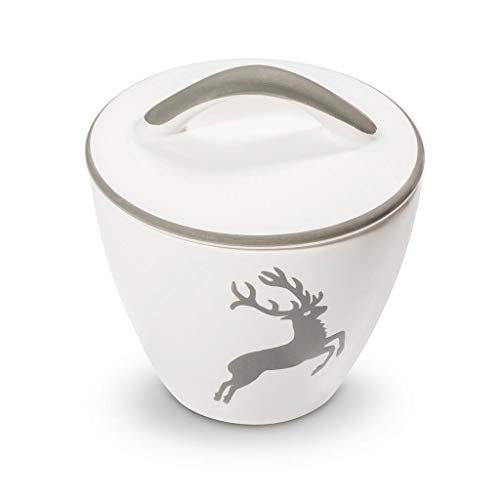 gmundner-keramik-grauer-hirsch-zuckerdose-gourmet-9-cm image 4