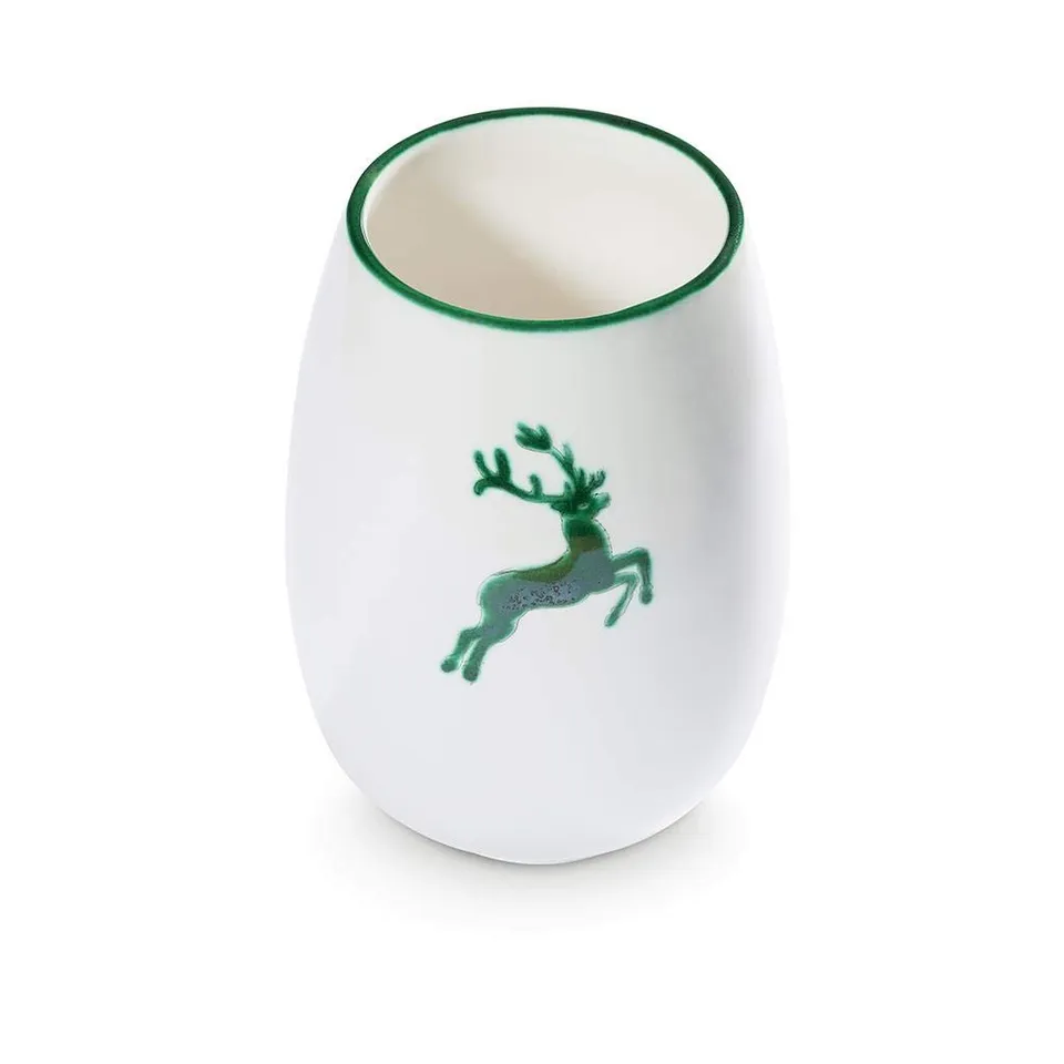 gmundner-keramik-gr-ner-hirsch-vase-15-cm image 1