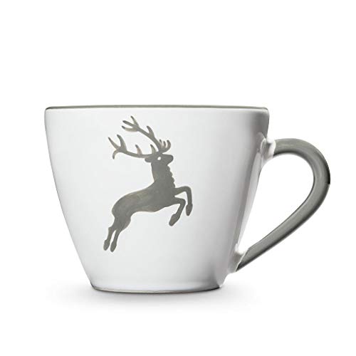 gmundner-keramik-cappuccino-tasse-gourmet-0-16-liter-grauer-hirsch image 4