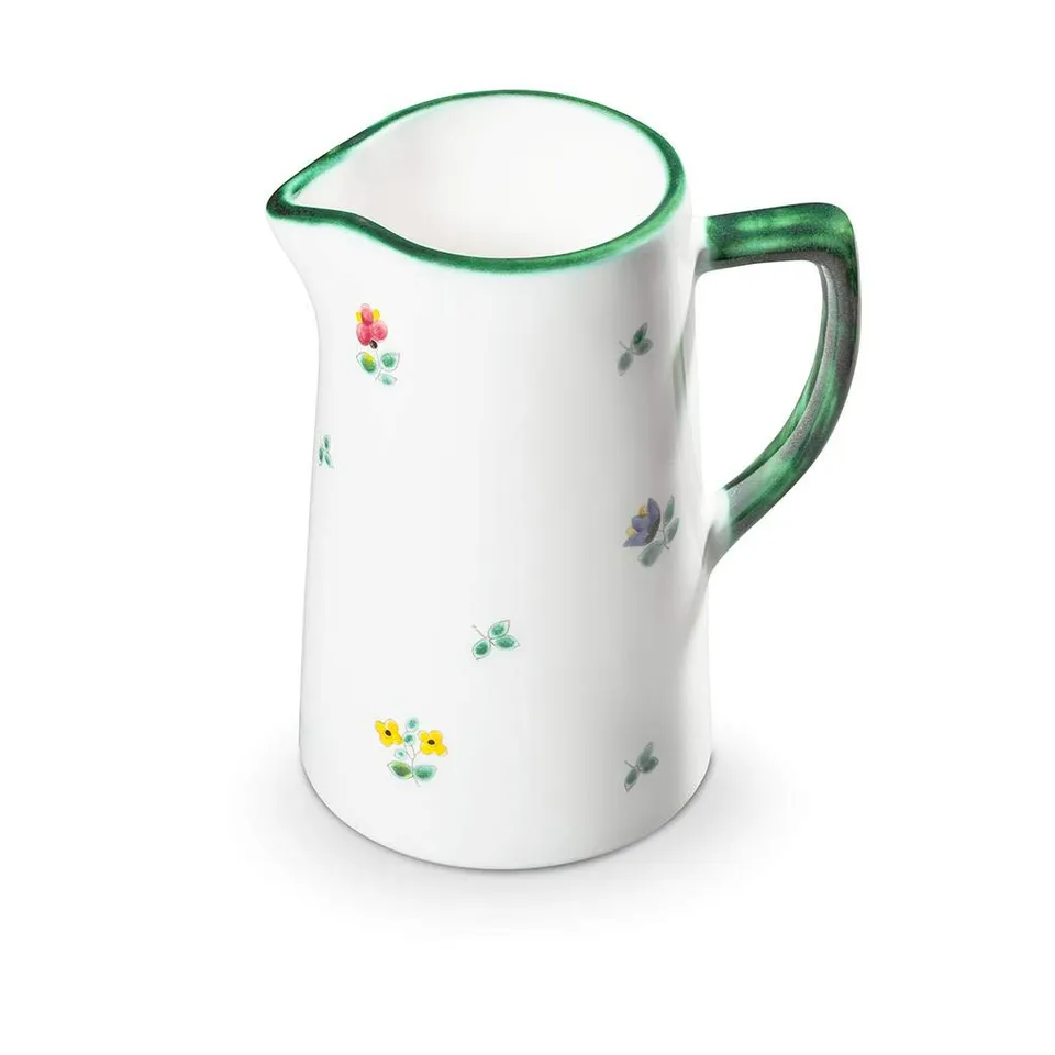 gmundner-keramik-wasserkrug-streublume-0-7-liter-handgemacht-in-sterreich image 1
