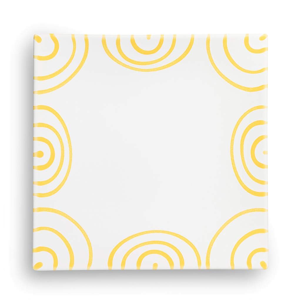 gmundner-keramik-dessertteller-20-cm-gelbgeflammt image 2