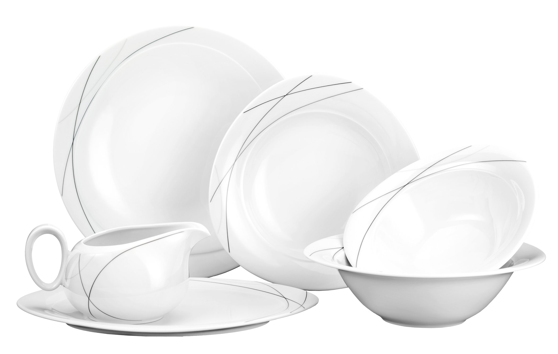 seltmann-weiden-trio-highline-tafelservice-12-teilig-6-speise-6-suppenteller-wei image 6