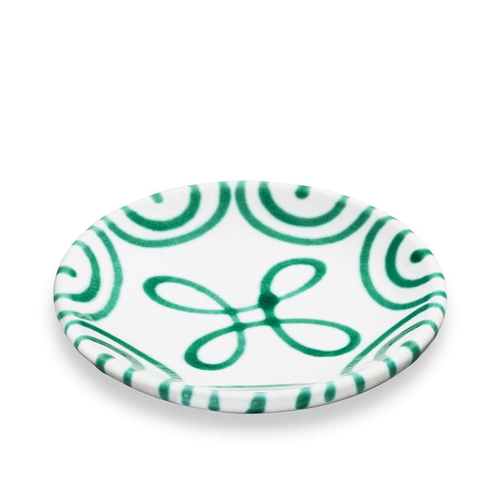 gmundner-keramik-unterteller-f-r-mokkatasse-11-cm-gr-ngeflammt-handgemachte-kera image 1