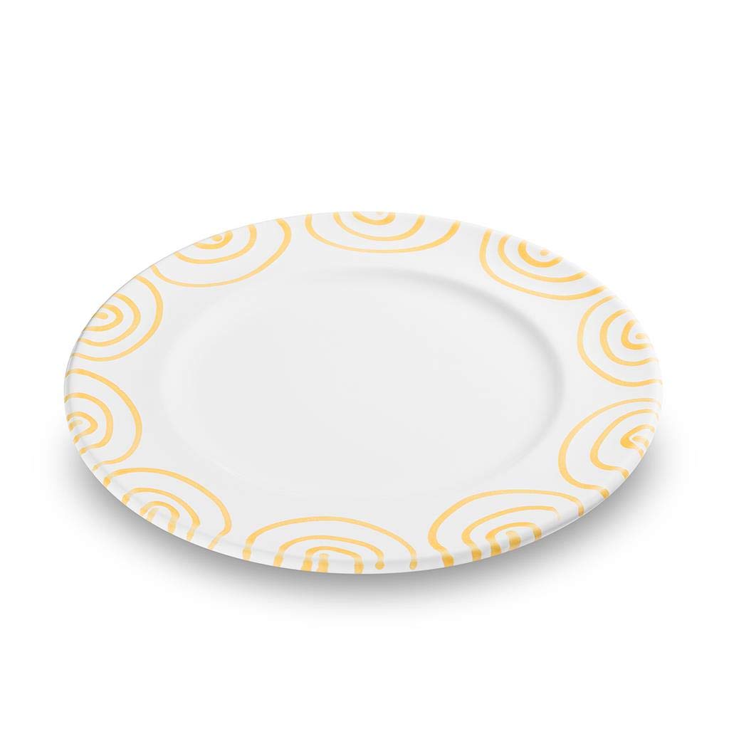 gmundner-keramik-gelbgeflammt-speiseteller-gourmet-27-cm image 1