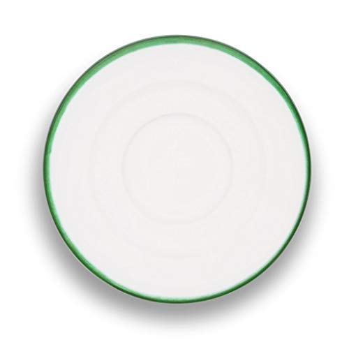 gmundner-keramik-unterteller-espresso-gourmet-11-cm-gr-ner-rand-handgemacht-in-s image 4
