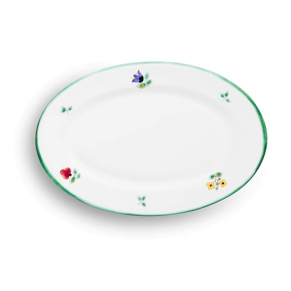gmundner-keramik-platte-oval-streublumen-21-x-14-cm-handgemacht-in-sterreich image 2