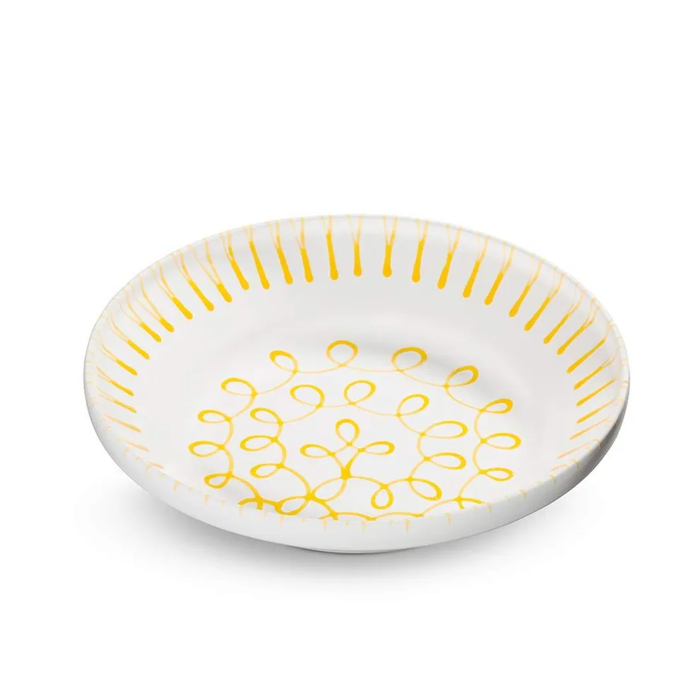 gmundner-keramik-gelbgeflammt-reifsch-ssel-ohne-henkel-32-cm-durchmesser-handgem image 1