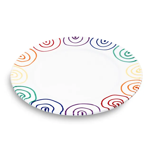 gmundner-keramik-speiseteller-gourmet-29-cm-regenbogen image 1