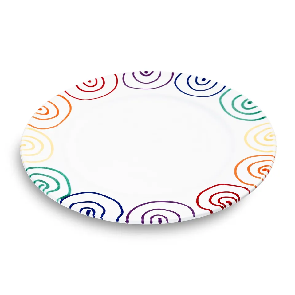 gmundner-keramik-speiseteller-gourmet-29-cm-regenbogen image 1