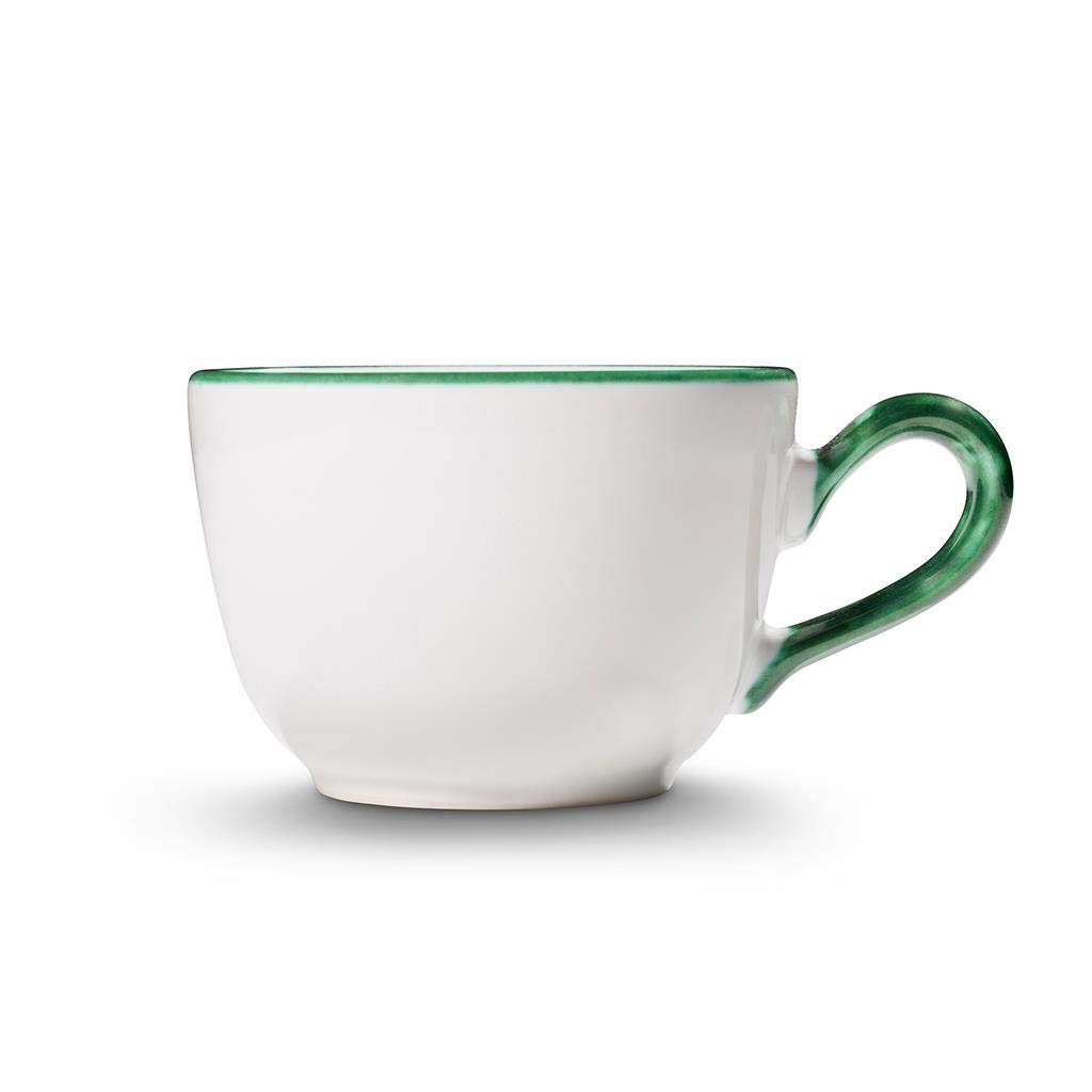 gmundner-keramik-kaffeetasse-glatt-0-19-liter-gr-ner-rand image 2