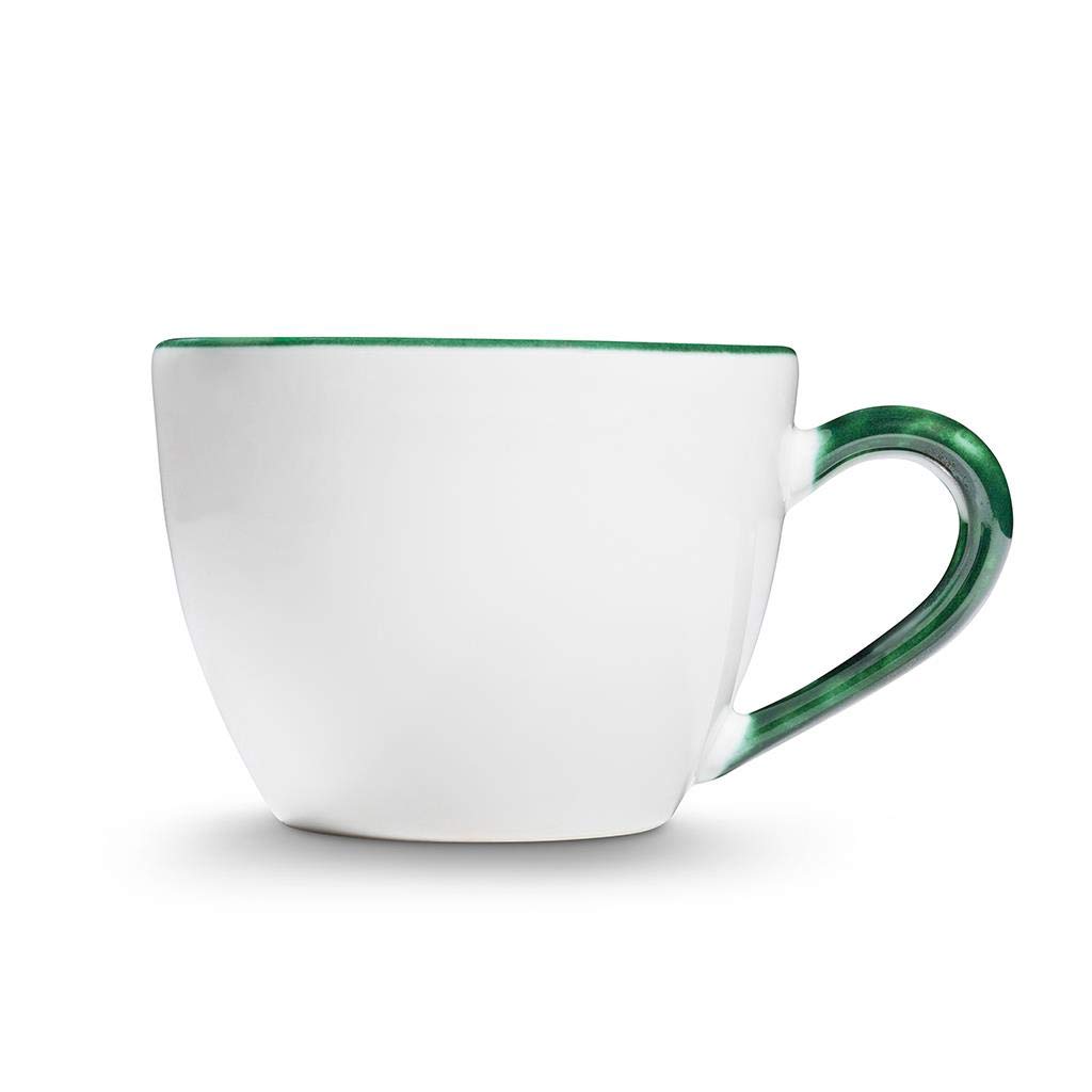 gmundner-keramik-teetasse-maxima-0-4-liter-gr-ner-rand-handgemacht-in-sterreich image 2