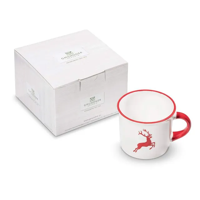 gmundner-keramik-rubinroter-hirsch-kaffeeh-ferl-glatt-0-24-liter image 1