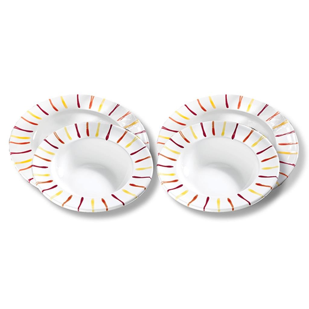 gmundner-keramik-dinner-for-two-gourmet-geschirrset-landlust-2-x-suppenteller-un image 1