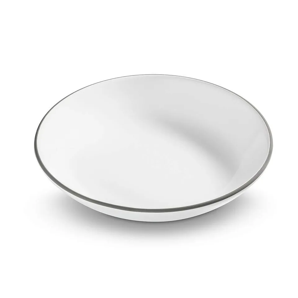 gmundner-keramik-suppenteller-grauer-rand-20-cm-handgemacht-in-sterreich image 1