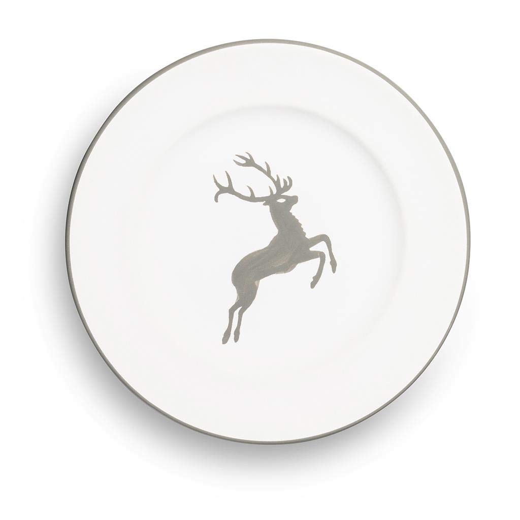 gmundner-keramik-dessertteller-gourmet-18-cm-grauer-hirsch image 2