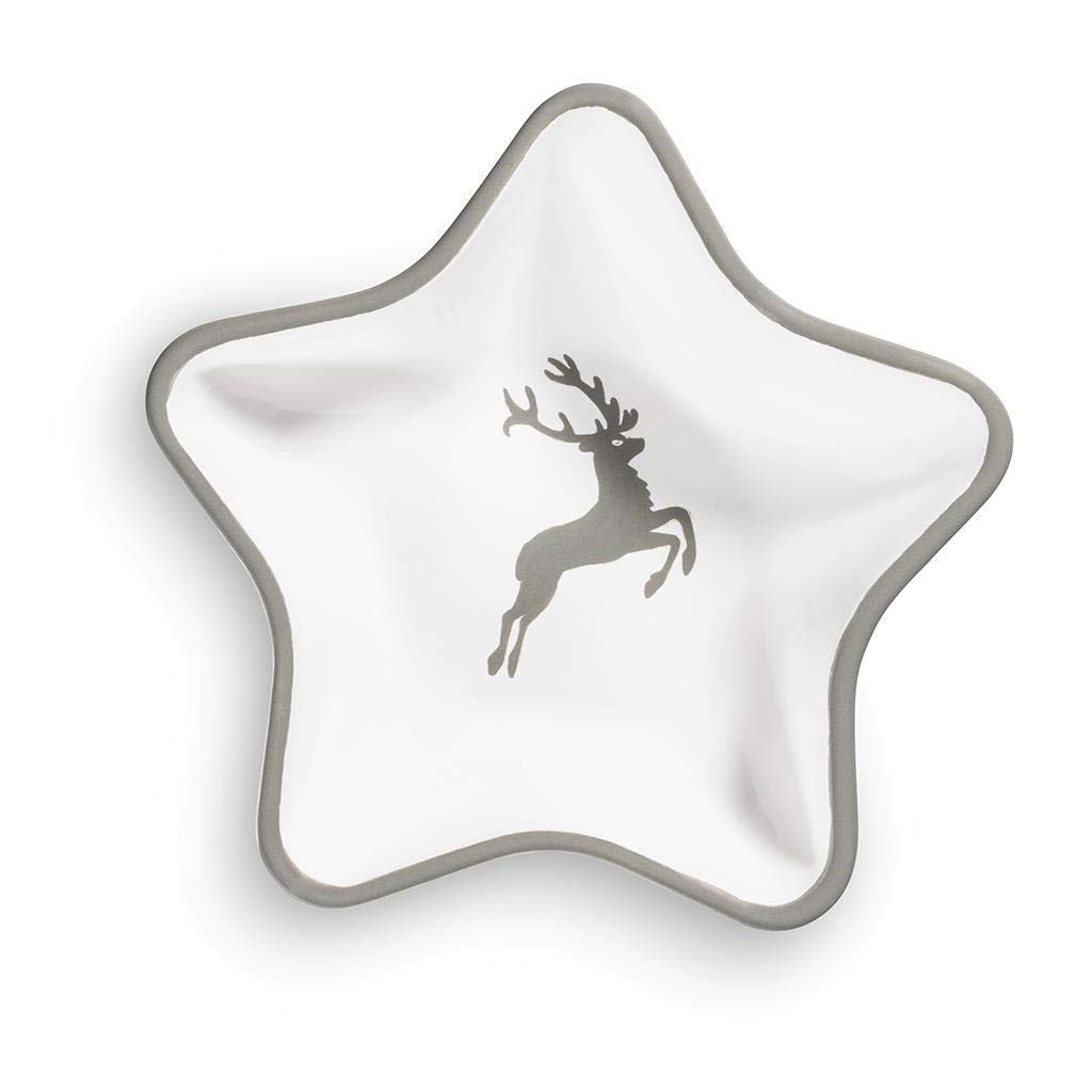 gmundner-keramik-sternschale-stella-14-cm-grauer-hirsch-handgemacht image 2