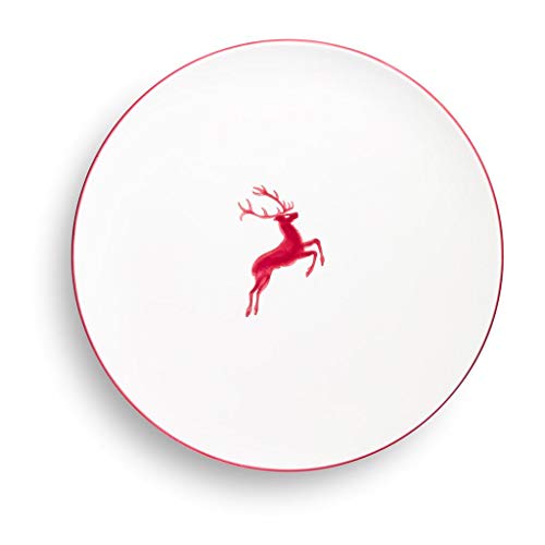 gmundner-keramik-platzteller-32-cm-bordeauxroter-hirsch-handgemachte-keramik-aus image 7
