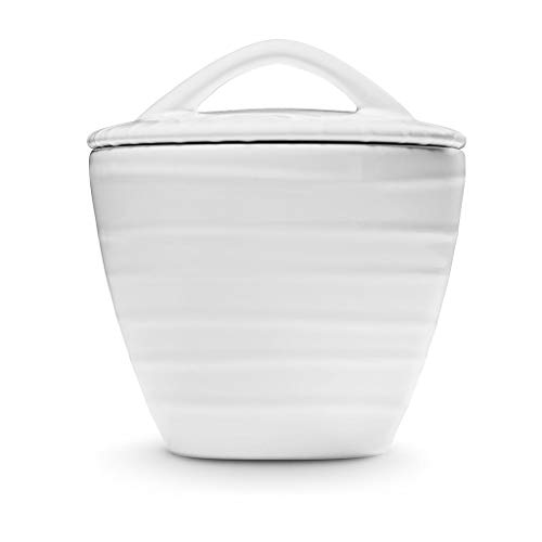 gmundner-keramik-zuckerdose-gourmet-9-cm-wei-geflammt image 4