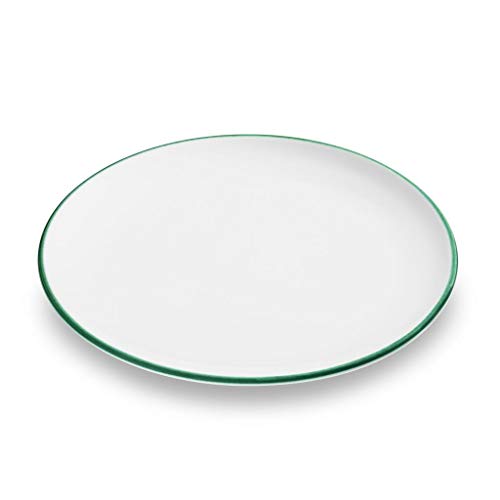 gmundner-keramik-speiseteller-cup-gr-ner-rand-25-cm-handgemacht-in-sterreich image 3