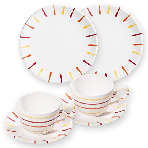 gmundner-keramik-breakfast-for-two-classic-geschirrset-landlust-6-teilig-handgem image 3