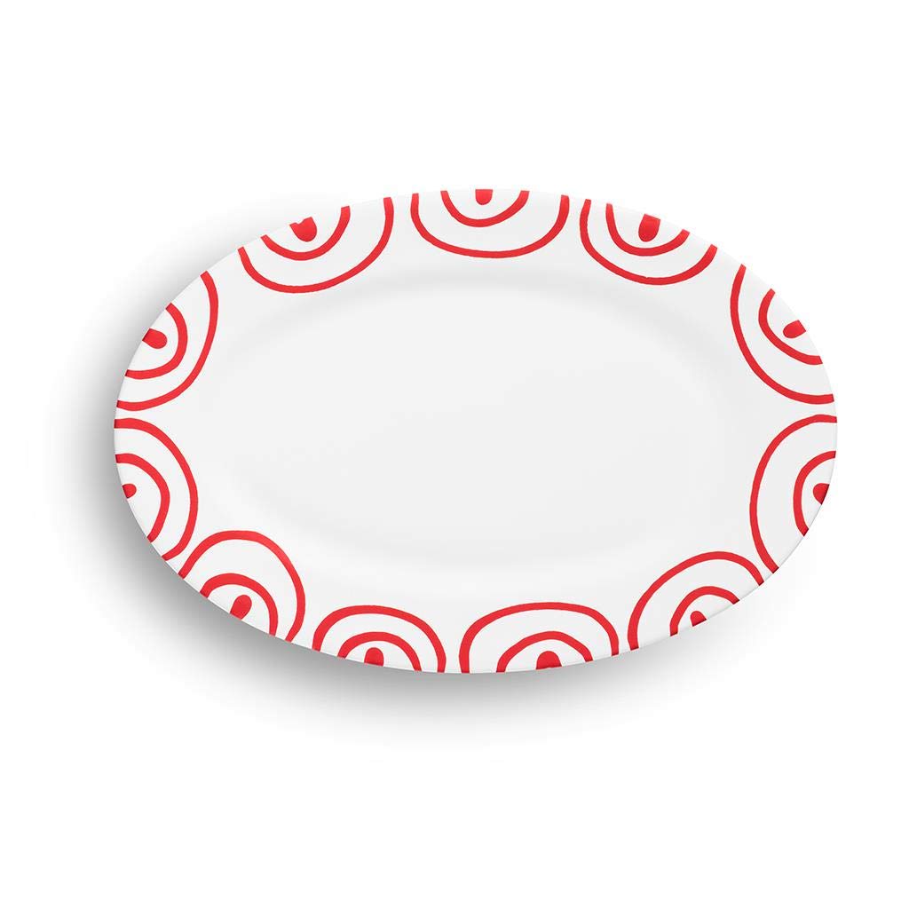 gmundner-keramik-platte-oval-fahne-gourmet-rotgeflammt-21-x-14-cm image 2