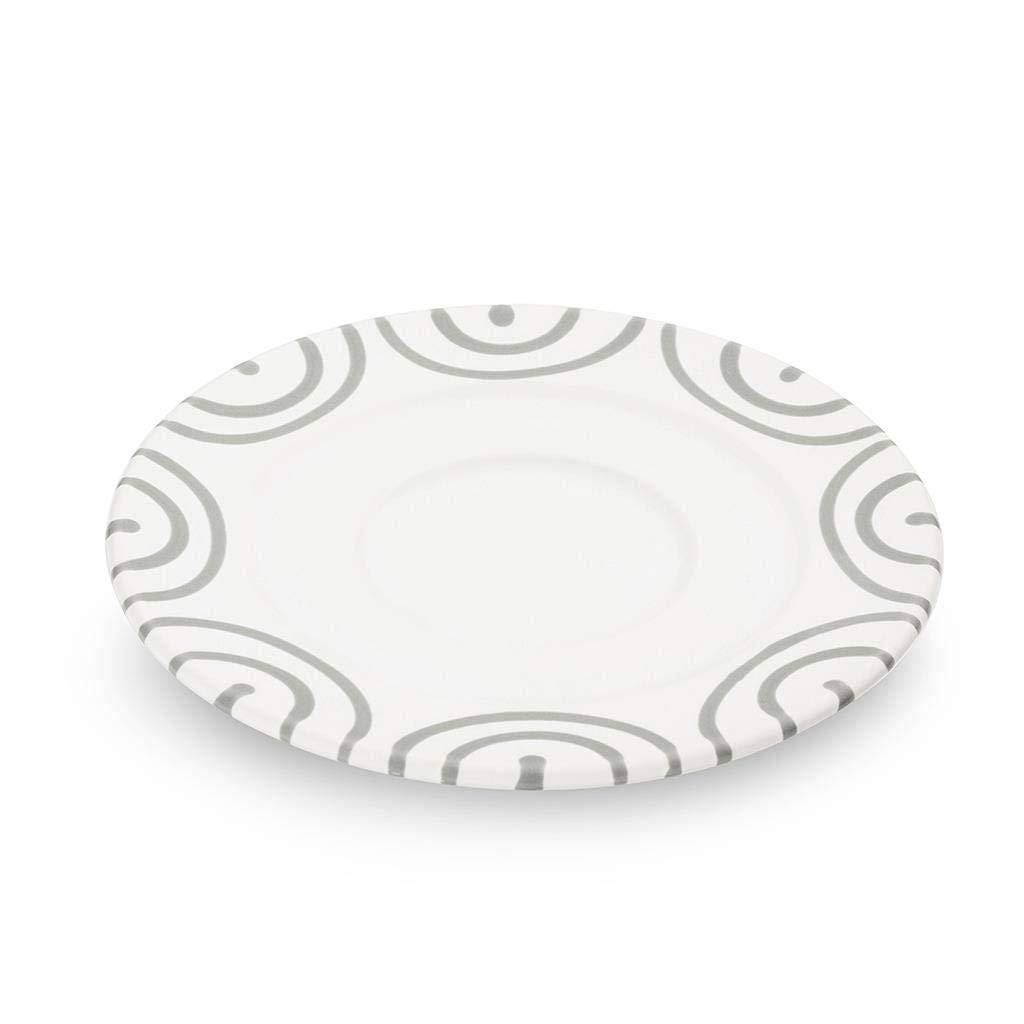 gmundner-keramik-unterteller-kaffee-gourmet-16-cm-graugeflammt image 1