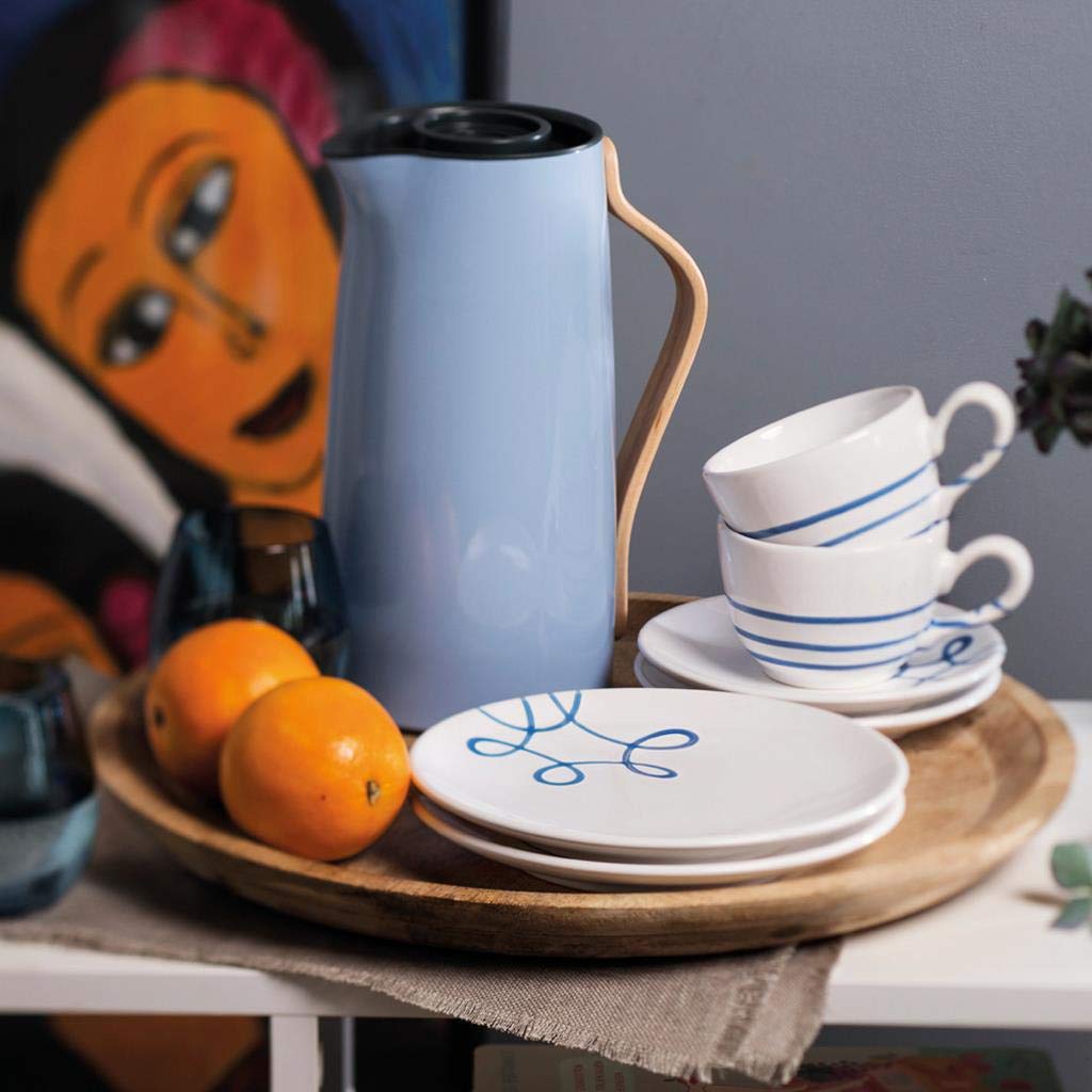 gmundner-keramik-dessertteller-cup-pur-geflammt-blau-20-cm-handgemacht-in-sterre image 3