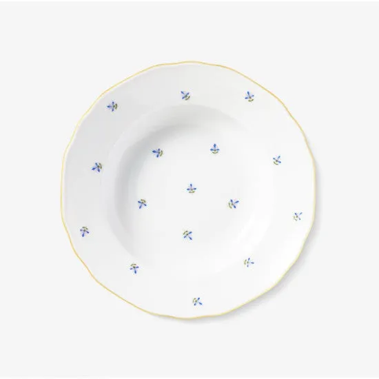 augarten-suppenteller-mozart-21-cm-porzellan-mit-kornblumendekor image 1