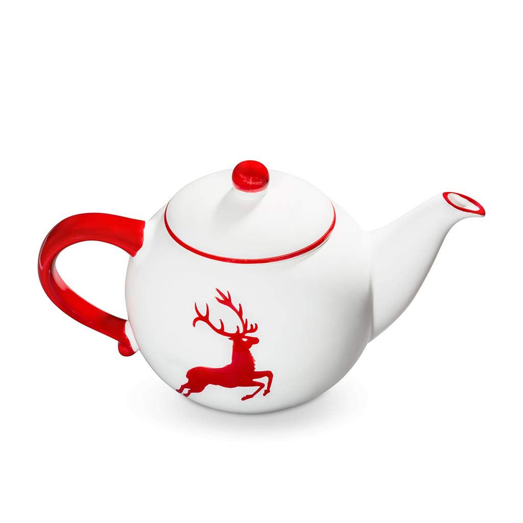 gmundner-keramik-teekanne-glatt-1-5-liter-rubinroter-hirsch image 4