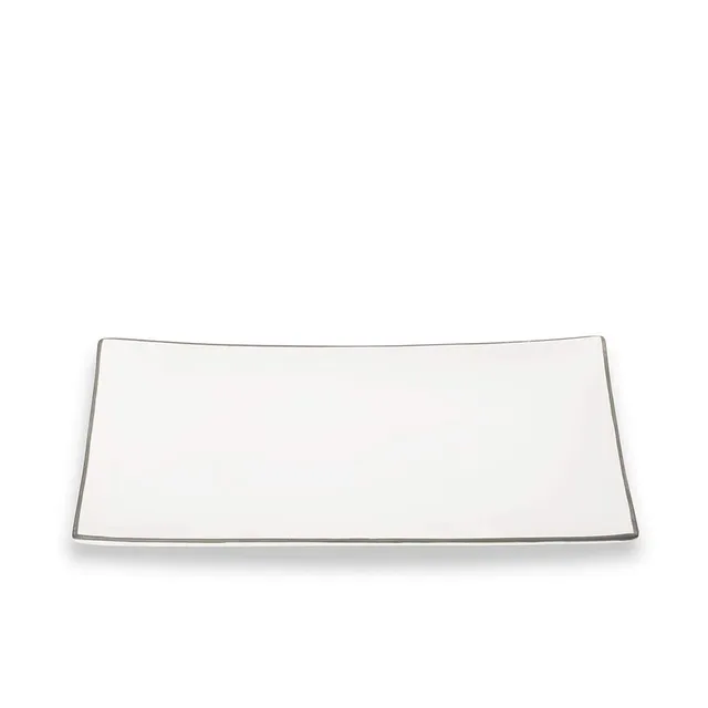 gmundner-keramik-platte-rechteckig-grauer-rand-30-x-20-cm image 1