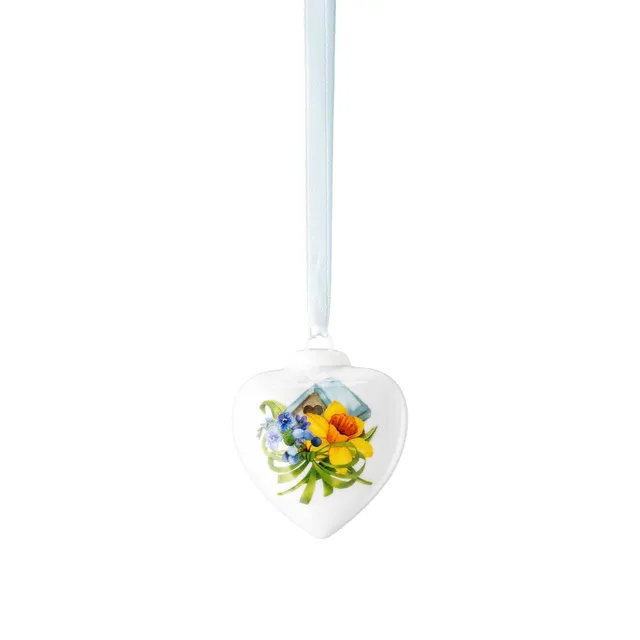hutschenreuther-sammeledition-ostern-2025-mini-herz-porzellananh-nger-narzisse-o image 1