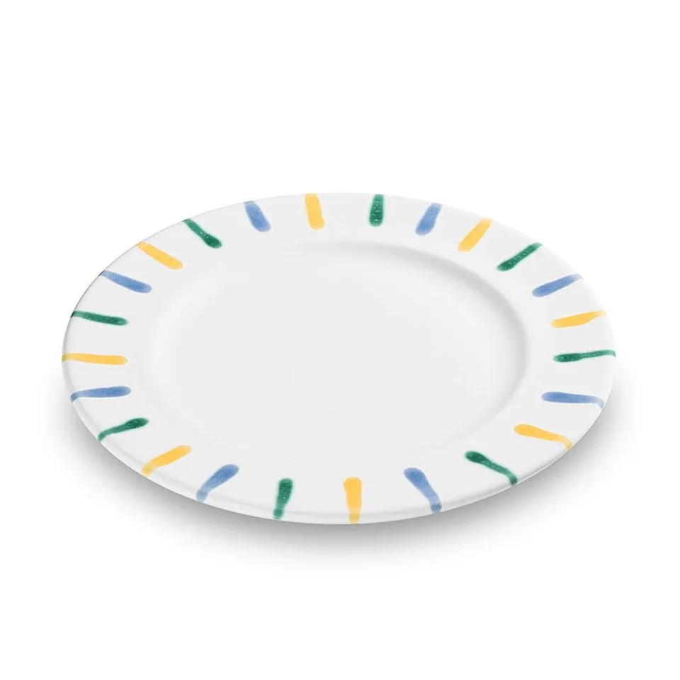gmundner-keramik-dessertteller-gourmet-buntgeflammt-22-cm image 1