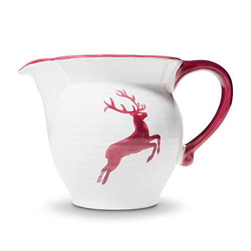 gmundner-keramik-milchgie-er-glatt-bordeauxroter-hirsch-0-3-liter-handgemacht-in image 5
