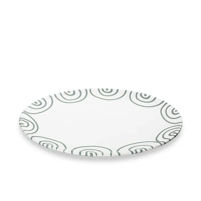 gmundner-keramik-platte-oval-28-cm-graugeflammt image 1