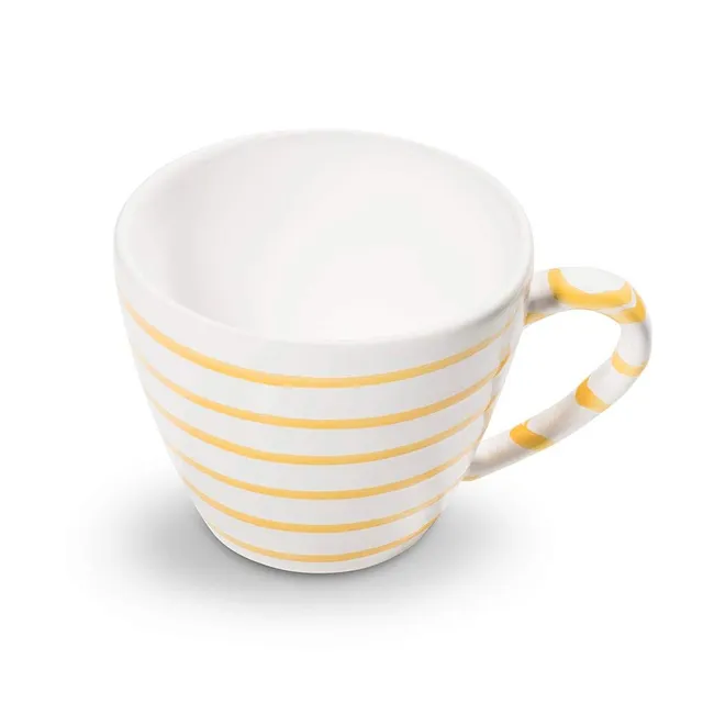 gmundner-keramik-kaffeetasse-gourmet-gelbgeflammt-0-2-liter-f-llmenge-handgemach image 1