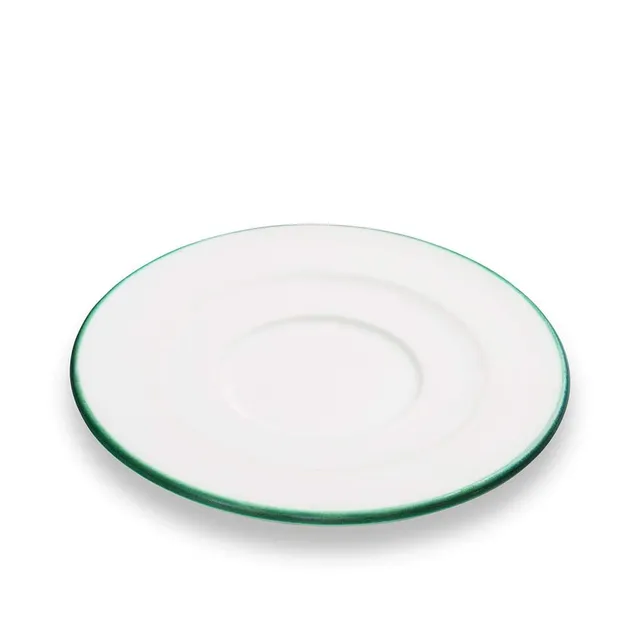 gmundner-keramik-unterteller-cappuccino-gourmet-14-cm-gr-ner-rand image 1