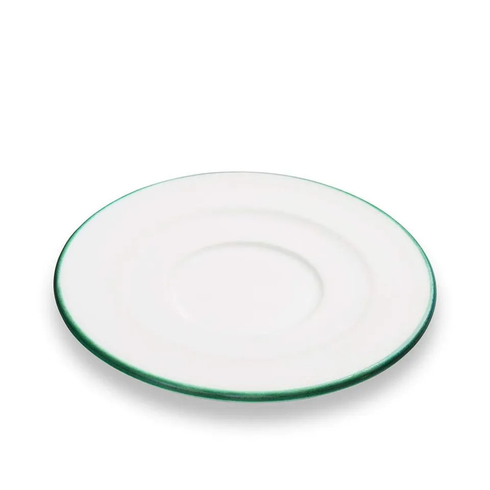 gmundner-keramik-unterteller-cappuccino-gourmet-14-cm-gr-ner-rand image 1