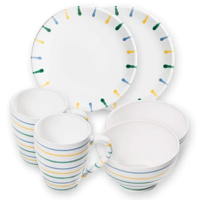 gmundner-keramik-h-4ttenfr-4hst-4ck-cup-f-4r-2-geschirrset-6-teilig-buntgeflammt image 1