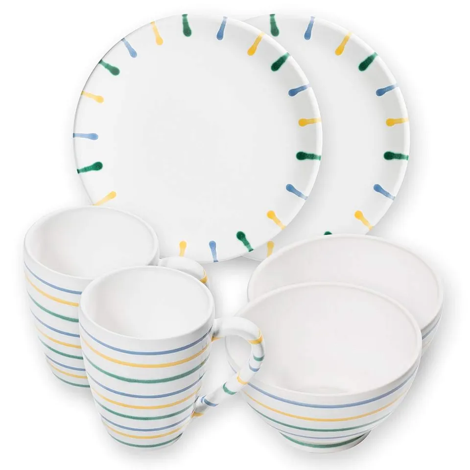gmundner-keramik-h-4ttenfr-4hst-4ck-cup-f-4r-2-geschirrset-6-teilig-buntgeflammt image 1