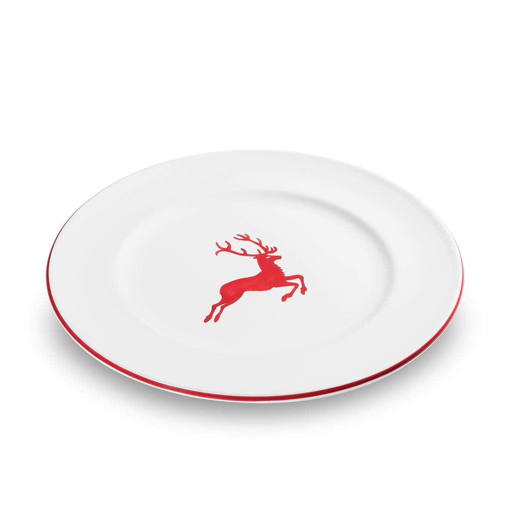 gmundner-keramik-speiseteller-gourmet-27-cm-bordeauxroter-hirsch image 5