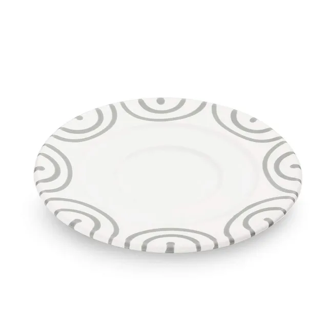 gmundner-keramik-unterteller-kaffee-gourmet-16-cm-graugeflammt image 1