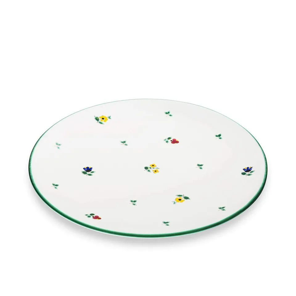 gmundner-keramik-speiseteller-cup-28-cm-streublumen-handgemacht-in-sterreich image 1
