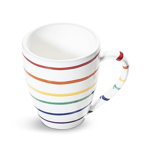 gmundner-keramik-fr3ehst3ecksbecher-max-regenbogen-geflammt-0-3-liter image 4