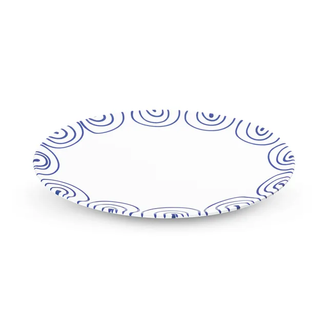 gmundner-keramik-dunkelblaugeflammt-platte-oval-33x26-cm image 1